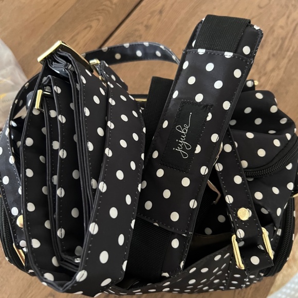 Jujube Be Supplied pump bag black white polka dot “duchess” EUC - Picture 3 of 8
